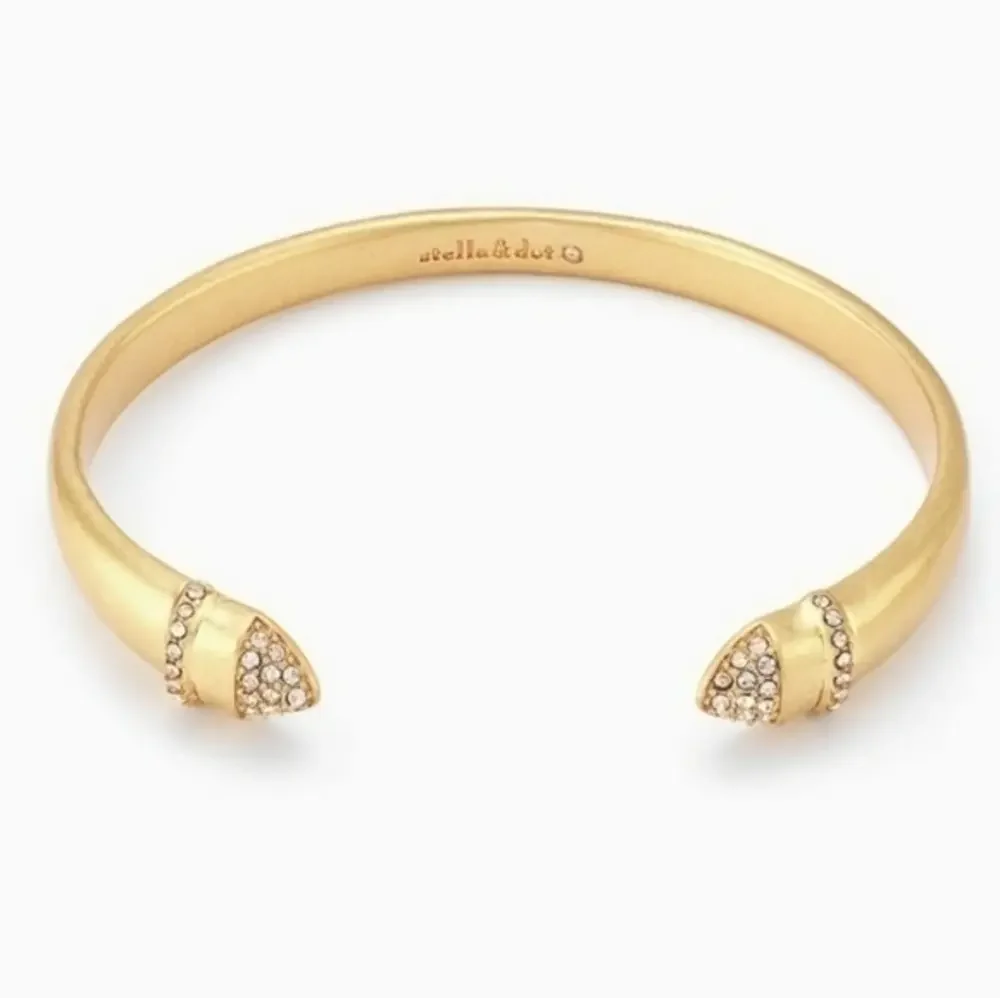 NWT‎ Stella & Dot Ansley Cuff Bracelet Brushed Gold Jewelry Gift
